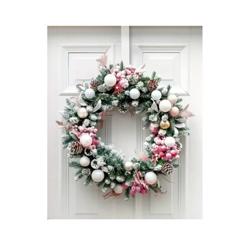 Silver Wreath Hanger Christmas Hook Over Door 2