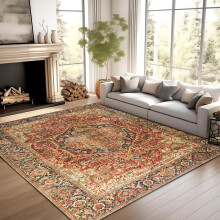 (160 X 230 cm, Majestic) Luxury Nonslip Rugs Traditional Livingroom Bedroom Carpets & Doormats