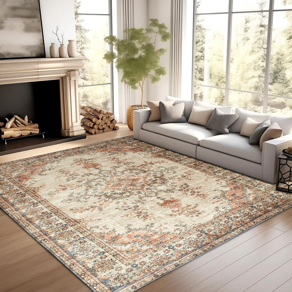 Oxford Homeware (160 X 230 Cm, Timeless) Luxury Nonslip Rugs Traditional Livingroom Bedroom Carpets & Doormats Multicoloured