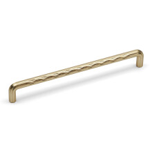 (192mm Handle ) Brass Gold Cupboard Handles Grooved 128mm & 192mm