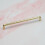 (192mm Handle	) Brass Gold Cupboard Handles Grooved 128mm & 192mm 3