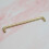 (192mm Handle	) Brass Gold Cupboard Handles Grooved 128mm & 192mm 4