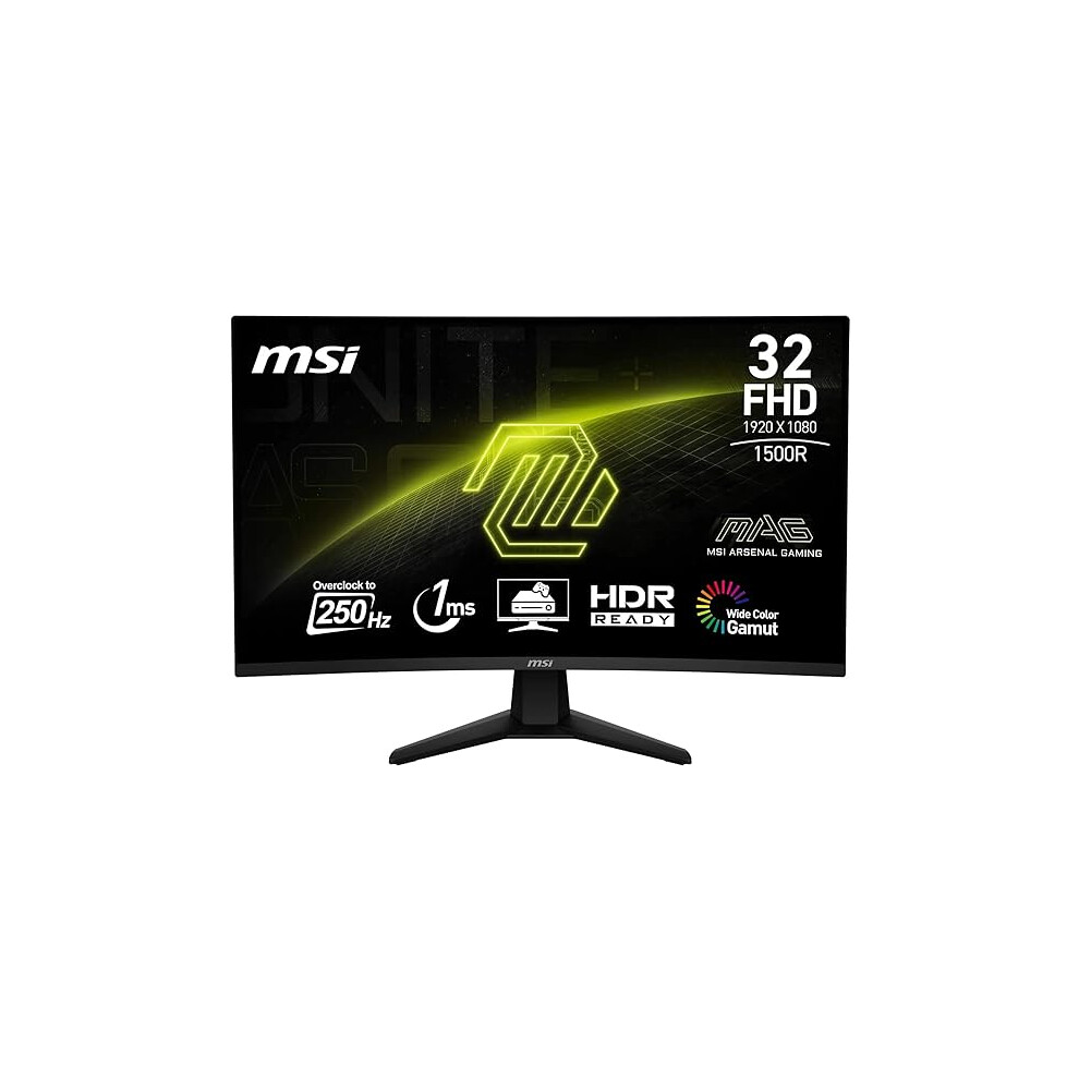 MSI MAG 32C6X 32 Inch FHD Curved Gaming Monitor 1920 x 1080