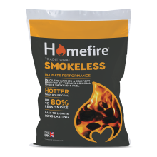 Homefire Smokeless Fuel 10kg – Up to 80% Less Smoke, 30% More Heat, Ready to Burn, Smokeless Zone Approved