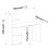 URBN Living (Oak/White) 4 Tier Computer Desk Workstation Shelves Home Office Study Writing Table 5