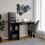 URBN Living (Black) 4 Tier Computer Desk Workstation Shelves Home Office Study Writing Table 1