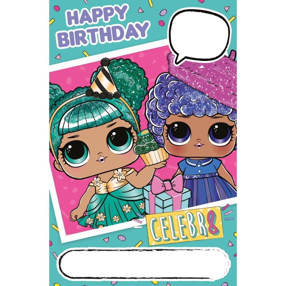 L.o.l. Surprise! Lol Surprise Birthday Card With Sticker Sheet