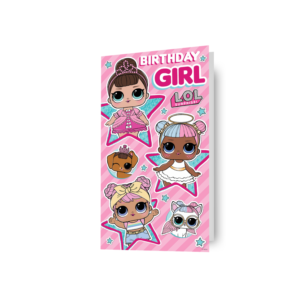 L.o.l. Surprise! Lol Surprise 'Birthday Girl' Card Pink