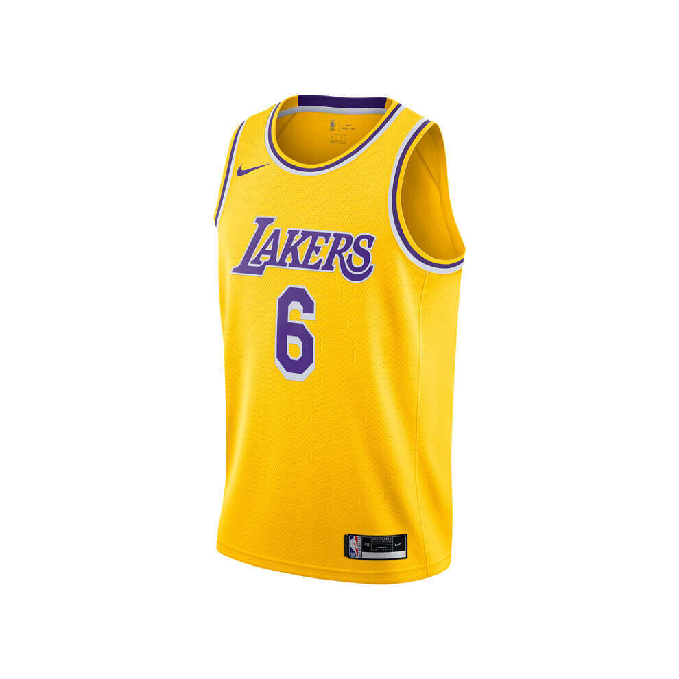 (XL) Nike Los Angeles Lakers LeBron James 2021/22 Basketball Icon Jersey Gold