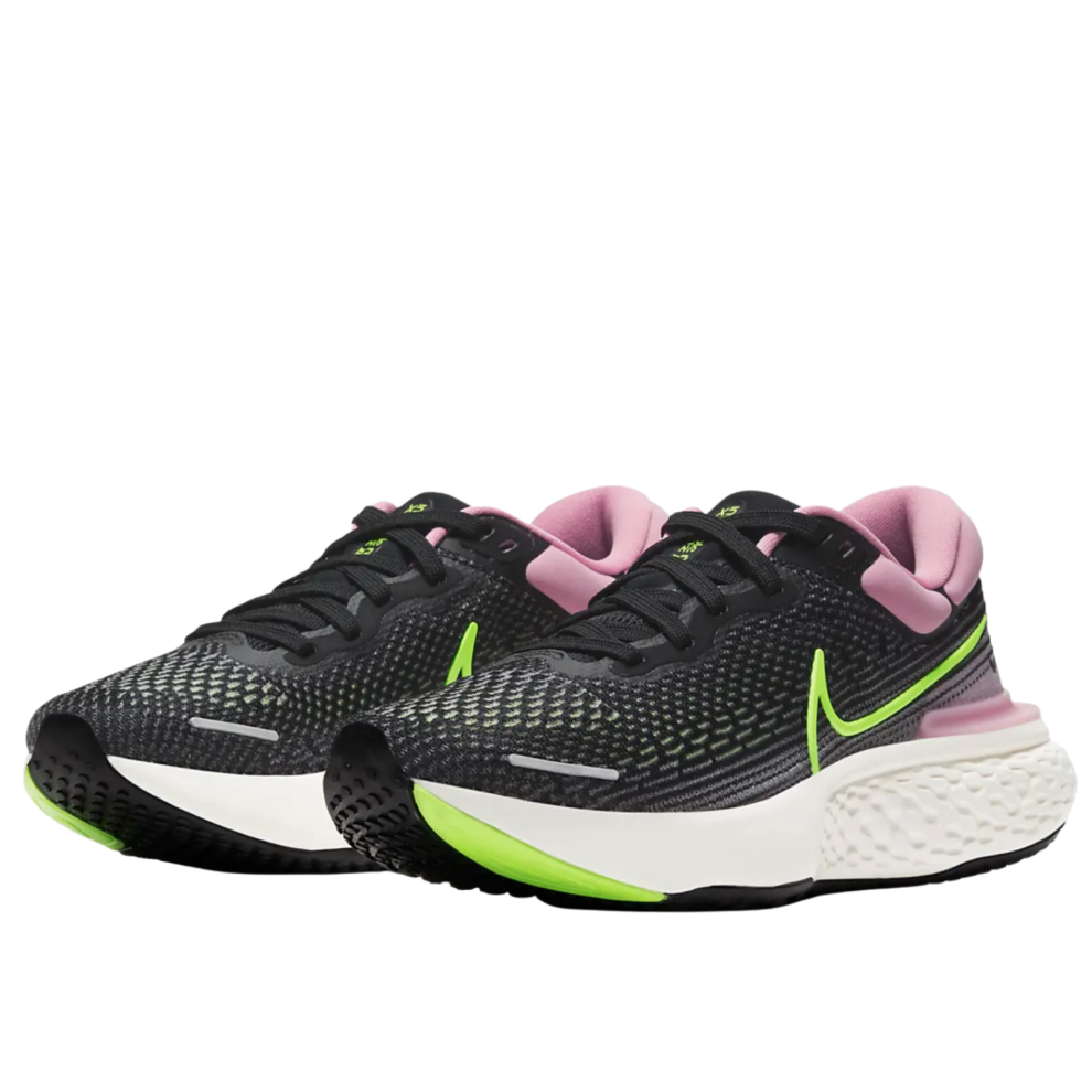 (US 9.5) Nike Womens ZoomX Invincible Run Flyknit Running Shoes Runners - Black/Pink