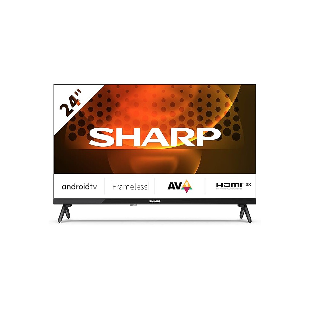 SHARP 24FH6KA 24-Inch HD Ready Smart Frameless Android TV