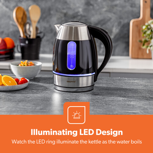 GEEPAS Geepas 2 Slice Bread Toaster & 1.7L Illuminating Electric Kettle Set 1