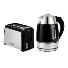 Geepas 2 Slice Bread Toaster & 1.7L Illuminating Electric Kettle Set
