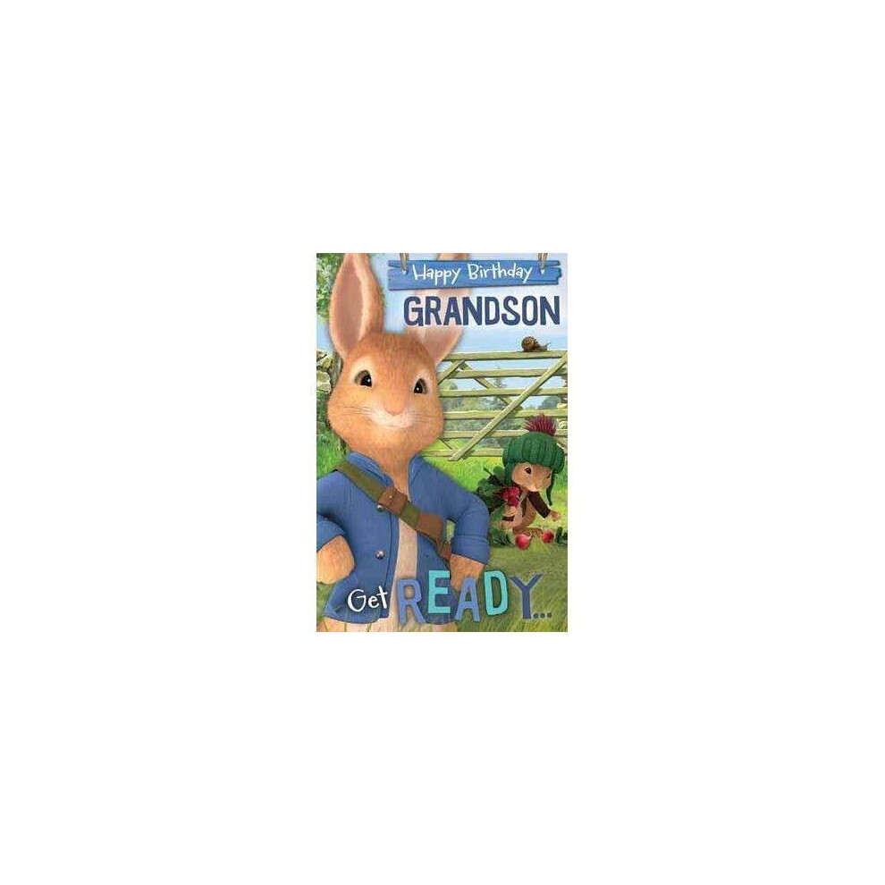 Peter Rabbit Grandson Birthday Card