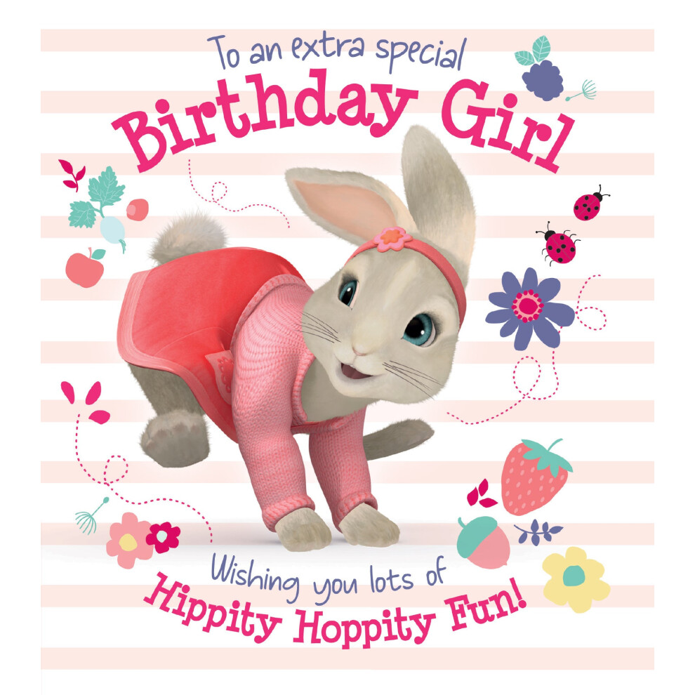 Peter Rabbit Birthday Girl Card