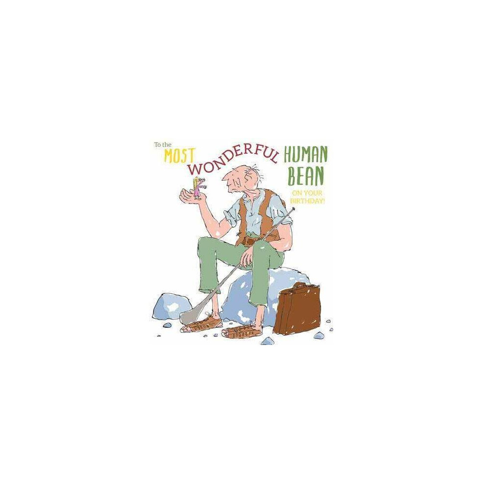 Roald Dahl BFG Human Bean Birthday Card