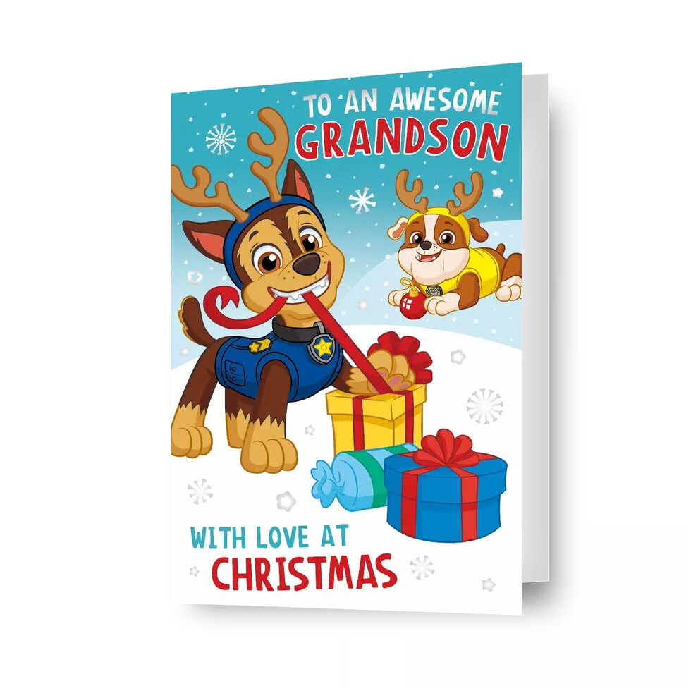 Paw Patrol 'Grandson' Christmas Card