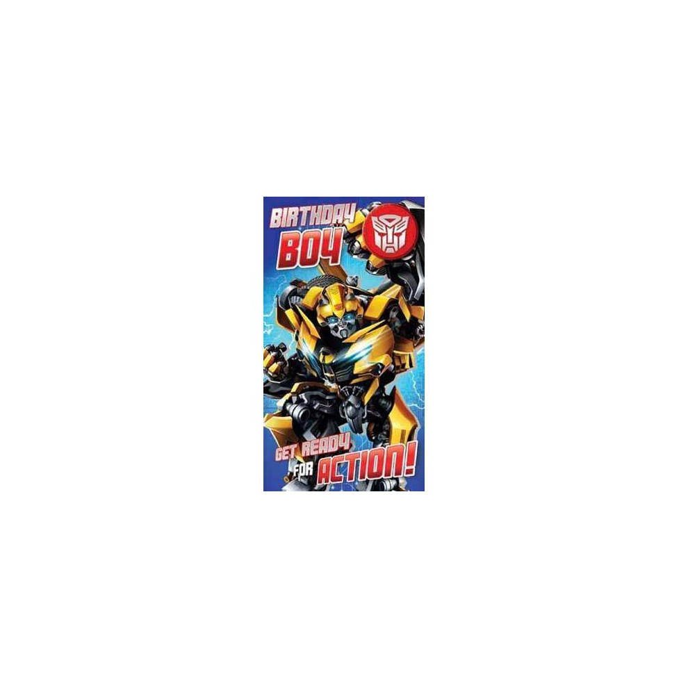 Transformers The Last Knight Birthday Boy Badged Card