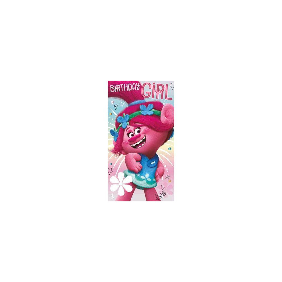 Trolls Birthday Girl Card