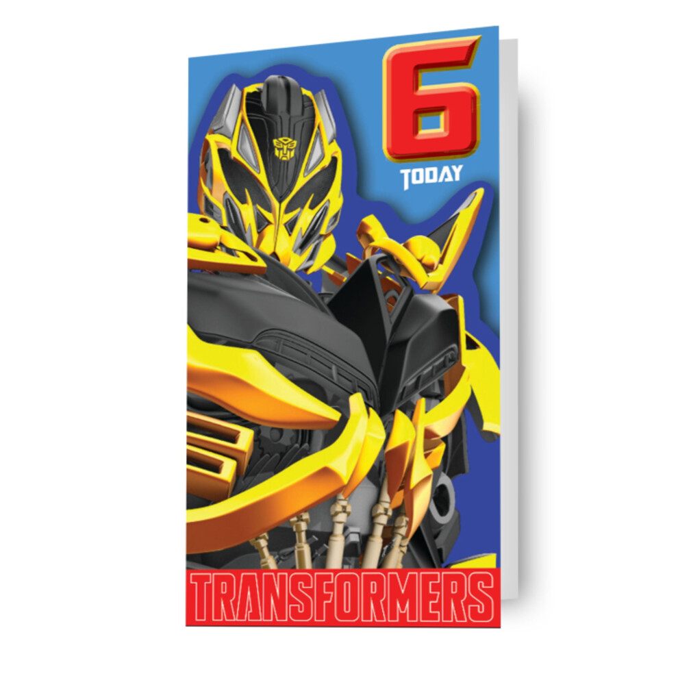 Transformers Age 6 Birthday Card