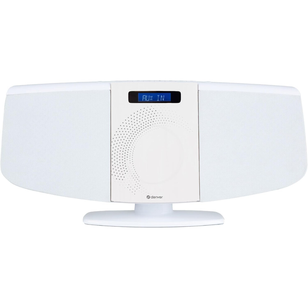 (WHITE) Denver MDA-320 Bluetooth DAB+ CD Player