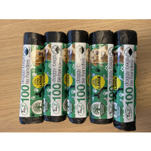 TidyZ 500 DOGGY BAGS EXTRA STRONG & EXTRA LARGE (5 rolls of 100 bags)