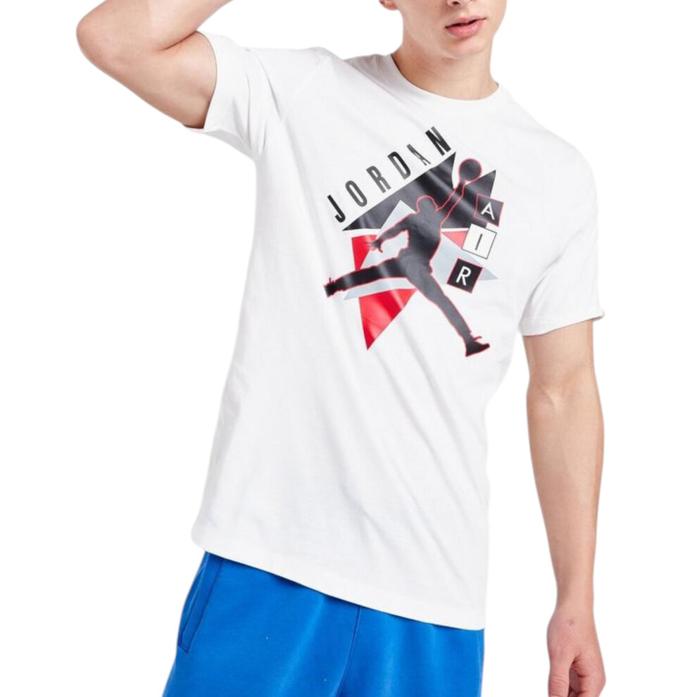 (S) NIKE FD7301 AIR JORDAN Graphic Mens Crew Neck T Shirts