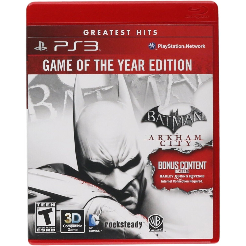Batman: Arkham City - Game Of The Year Edition (Greatest Hits) Ps3 Game 883929240708
