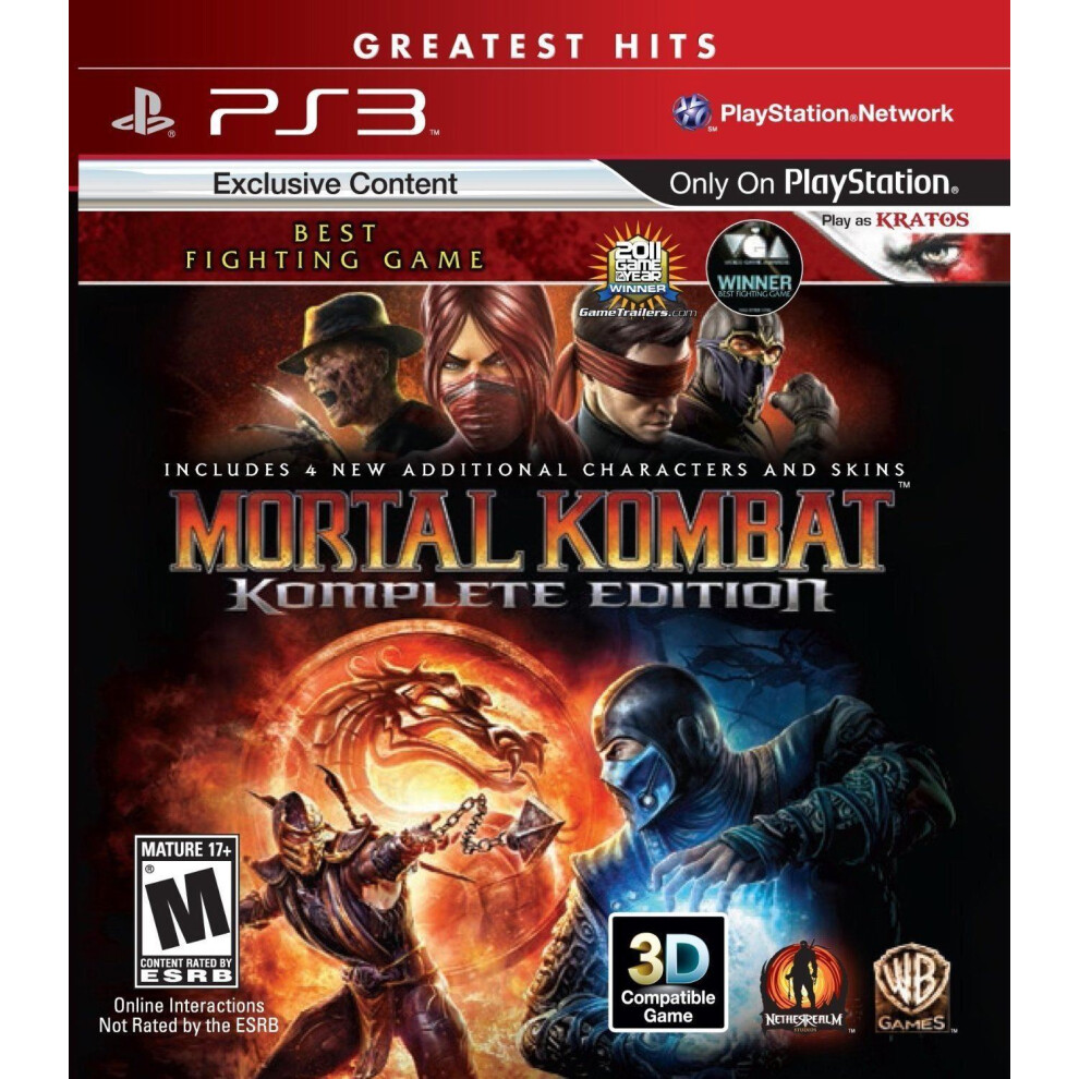 Mortal Kombat Komplete Edition Ps3 Game 883929239061