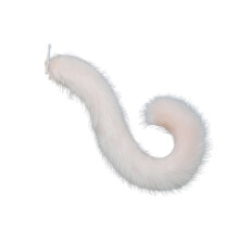 (light pink) Faux Fur Cat Fox Costume Tail Halloween Christmas Party Costume 80cm