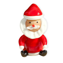 (style2) Handmade Glass Santa Claus Hand Blown Glass Figurine Ornaments for Christmas Gifts Decor