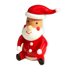 (style4) Handmade Glass Santa Claus Hand Blown Glass Figurine Ornaments for Christmas Gifts Decor