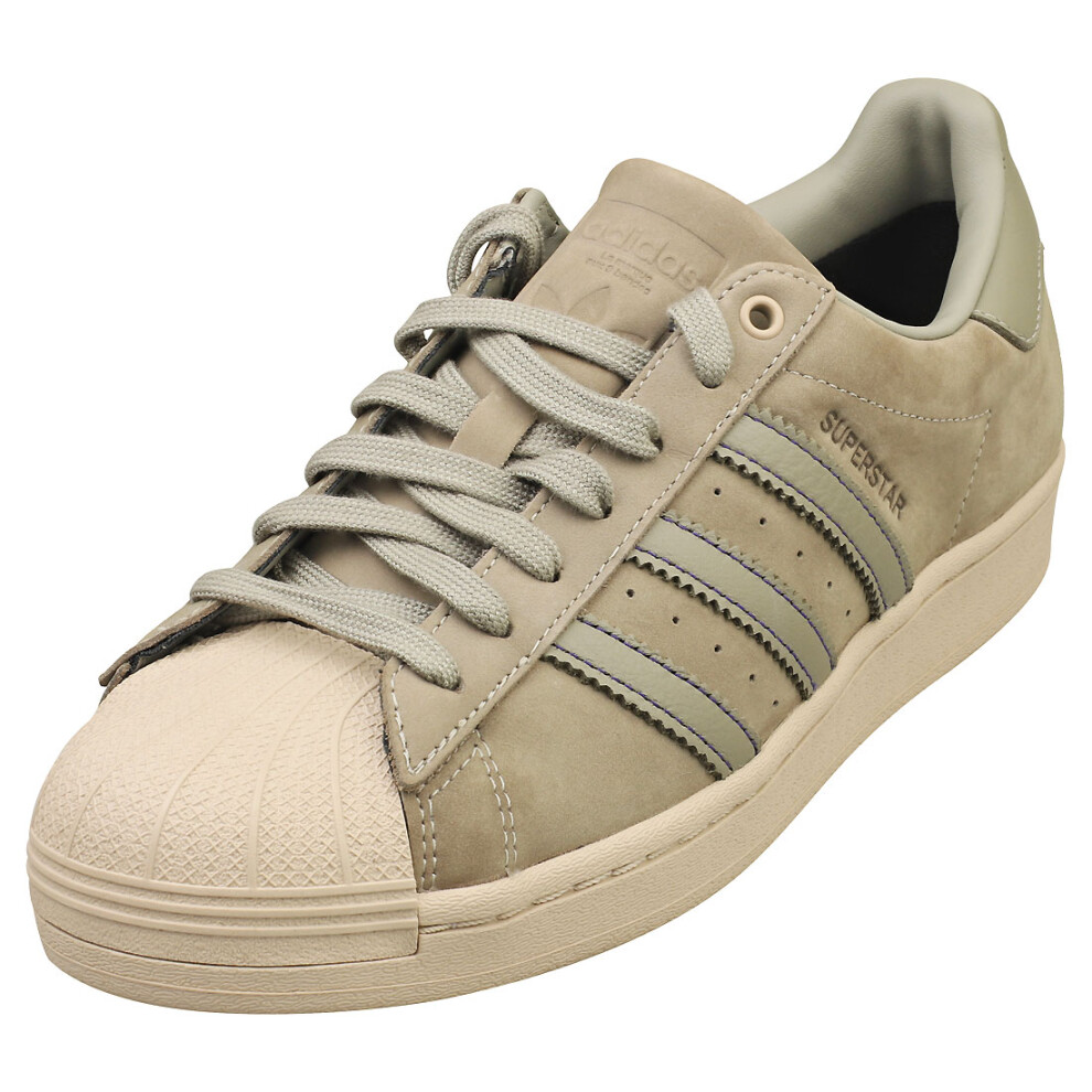 (7.5) adidas Superstar Gore-tex Unisex Fashion Trainers in Silver Pebble