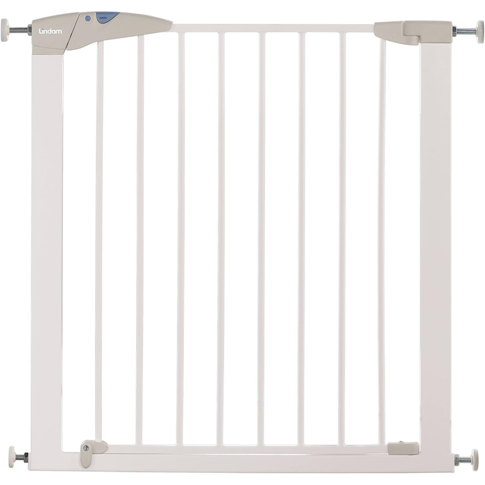 Munchkin Lindam Stair Gate, Sure Shut Axis Toddler & Baby Gate, Stair Gate Pressure Fit Baby or Dog Gate, Baby Safety Gate for Stairs & Doorways