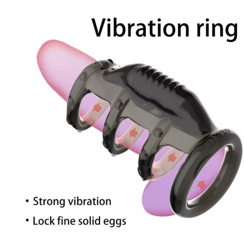 Flexible Penis Ring Vibrator for Men Couples G Spot Stimulator 2
