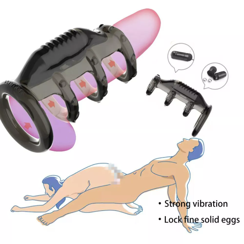 Flexible Penis Ring Vibrator for Men Couples G Spot Stimulator
