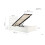 Birlea White Wood Single Ottoman Bed and Mattress Bundle Phoenix Nebula 90cm 3ft 11