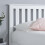 Birlea White Wood Small Double Ottoman Bed and Mattress Bundle Phoenix Nebula 120cm 4ft 4