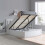 Birlea White Wood Small Double Ottoman Bed and Mattress Bundle Phoenix Nebula 120cm 4ft 1