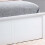 Birlea White Wood Small Double Ottoman Bed and Mattress Bundle Phoenix Nebula 120cm 4ft 5