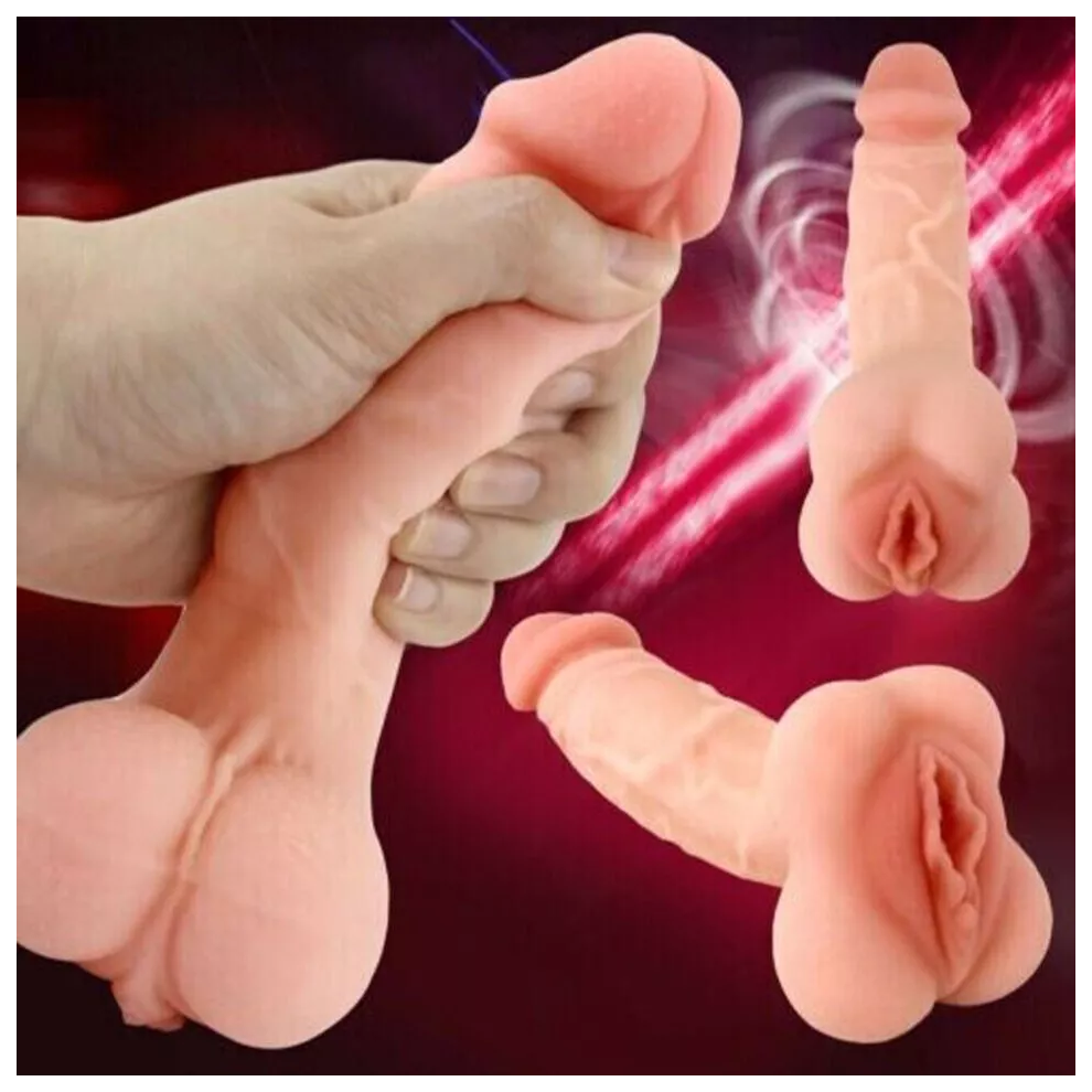 Cock Male Masturbator Dildo Sex Toys for Couple Women Men Skin