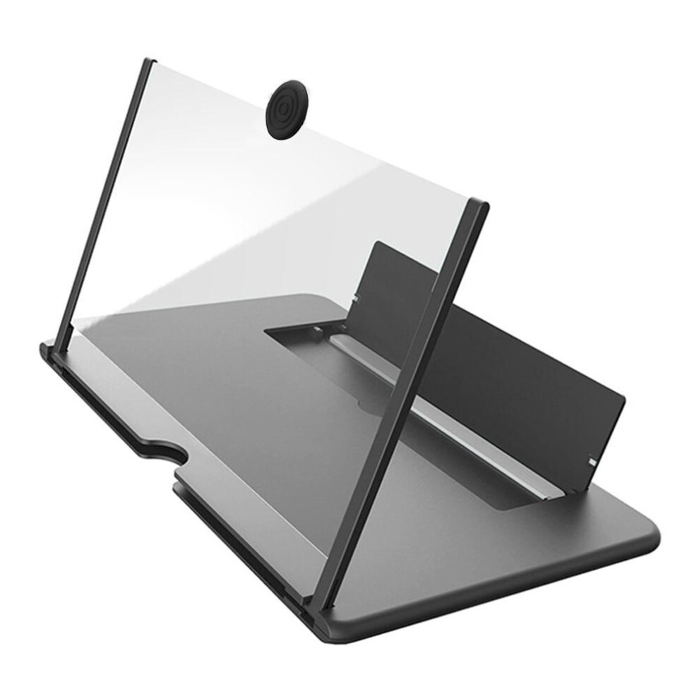 Black 12 Inch Mobile Phone Screen Magnifier Amplifier Folding Design Mounts & Holders