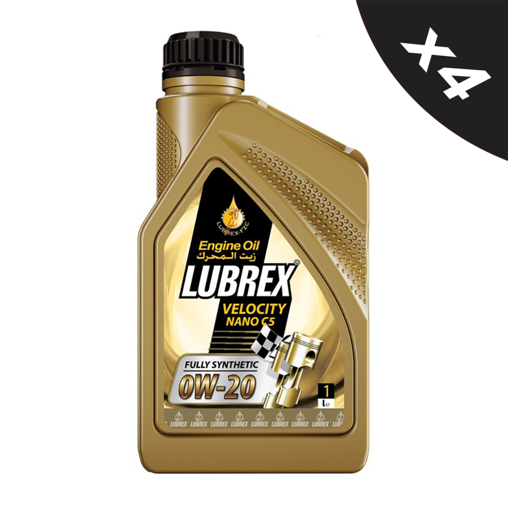 Photos - Engine Oil Lubrex 0W-20 Fully Synthetic ACEA C5 API SN+ VW 508/509 - 4x1L L7708-1x4