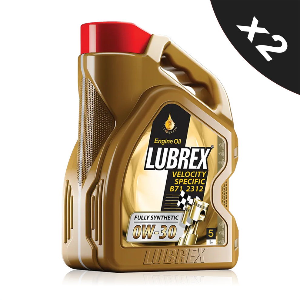 Lubrex 0W-30 Fully Synthetic Engine Oil Acea C2 Psa B71 2312 - 2X5l 5056820521213