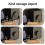 Hairdressing Tool Storage Box, Black, With Wall Mount And Storage Box, No Drilling Required, Rust-Proof And Waterproof 4
