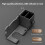 Hairdressing Tool Storage Box, Black, With Wall Mount And Storage Box, No Drilling Required, Rust-Proof And Waterproof 5