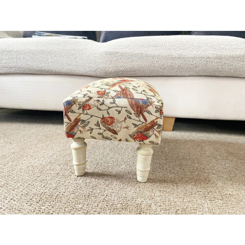 Robin Fabric Footstool with Drawer 2