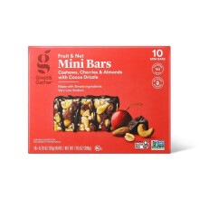Good & Gather Cashews Cherry & Almonds Mini Fruit Nut Bars 7.05oz/10ct