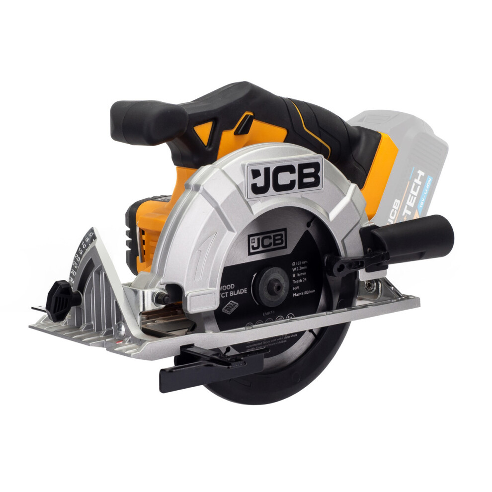 JCB 18V Cordless Circular Saw 165mm 6.5" Li-Ion Battery 2-5.0Ah 21-18CS-B