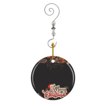(Merry Christmas, Gingerbread Man, Chocolates, Candy Canes, Cookies, Parties, With Coffee Or Tea, For) Christmas Ornaments Ceramic with Crystal Hook Xmas Handmade Tree Decorations Keepsake Gifts Stocking Stuffer